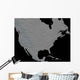 Stereoscopic North America Wall Decal Design 2