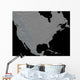 Stereoscopic North America Wall Decal Design 2
