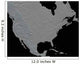 Stereoscopic North America Wall Decal Design 2