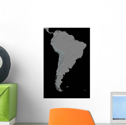 Stereoscopic South America Wall Decal