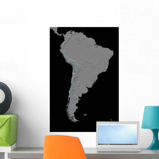 Stereoscopic South America Wall Decal