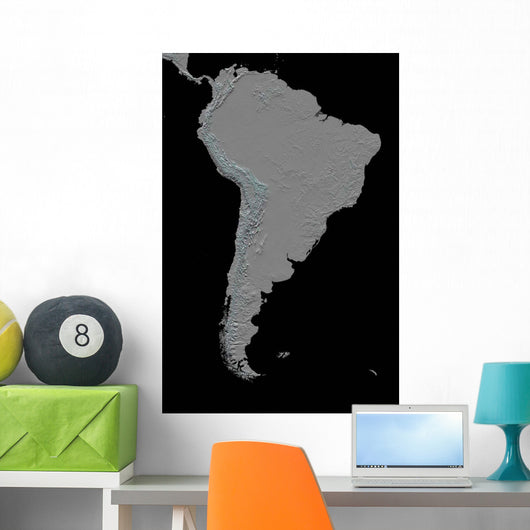Stereoscopic South America Wall Decal