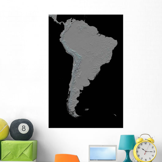 Stereoscopic South America Wall Decal