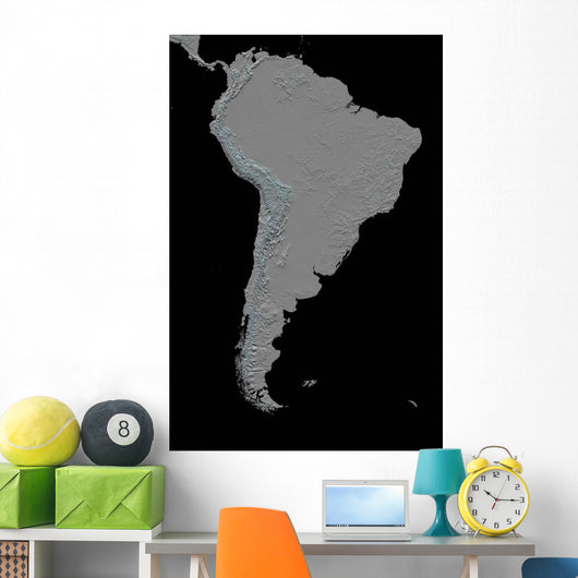Stereoscopic South America Wall Decal