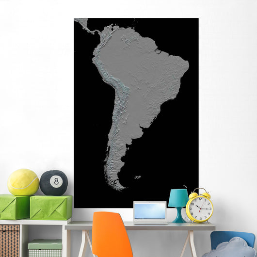 Stereoscopic South America Wall Decal