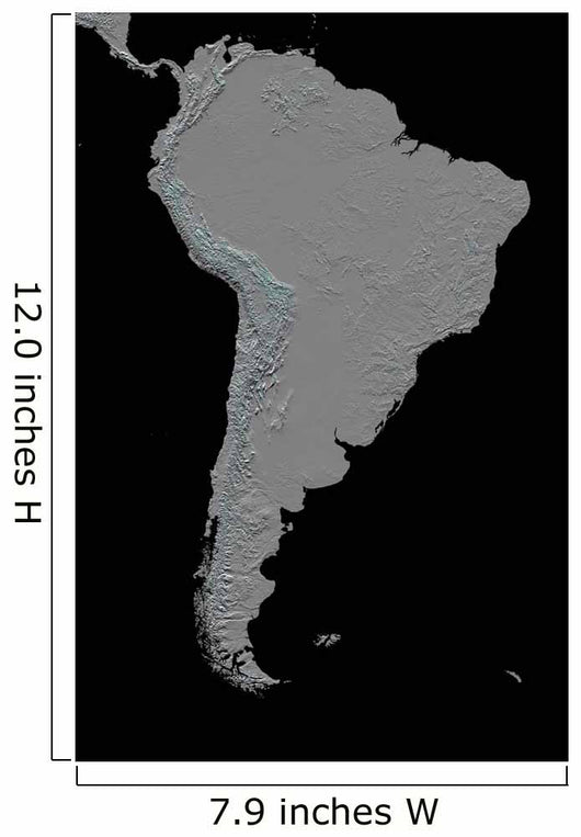 Stereoscopic South America Wall Decal