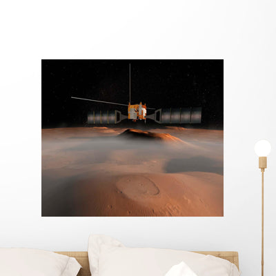 Artist's Concept Mars Express Wall Decal shown on a wall