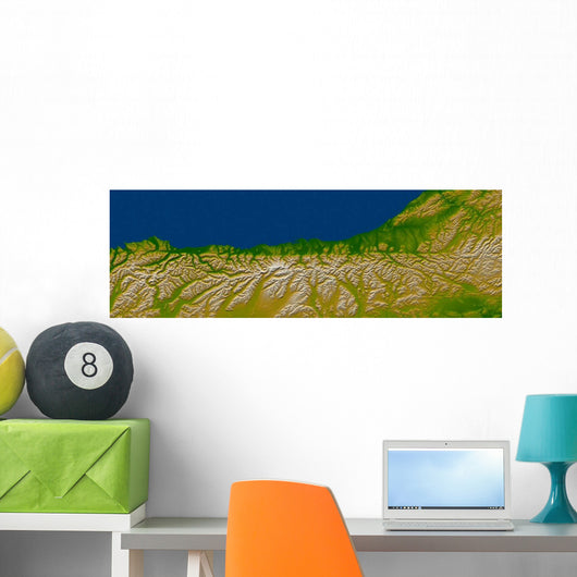 Alpine Fault along West Wall Decal