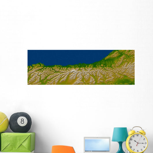 Alpine Fault along West Wall Decal