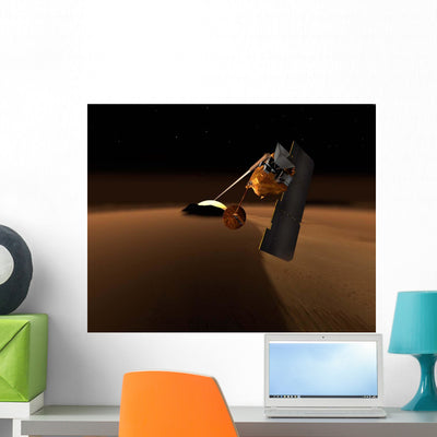 Concept for Mars Volcanic Wall Decal shown on a wall