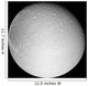 Saturn's Moon Dione Wall Decal Design 2