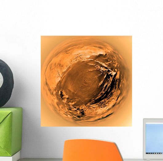 Fish-eye Titan's Surface Wall Decal