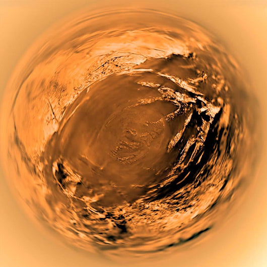 Fish-eye Titan's Surface Wall Decal