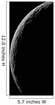 Saturn's Moon Tethys Wall Decal Design 1