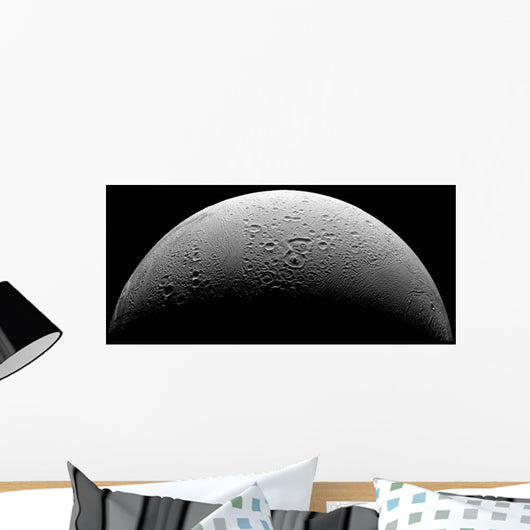Saturn's Moon Enceladus Wall Decal Design 2
