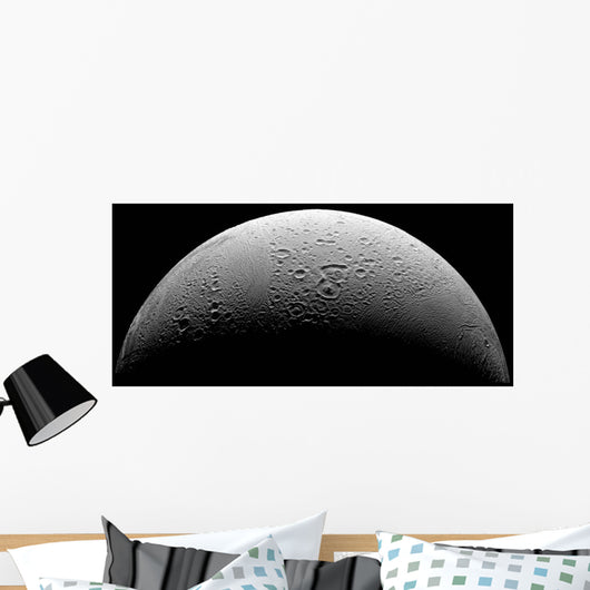 Saturn's Moon Enceladus Wall Decal Design 2