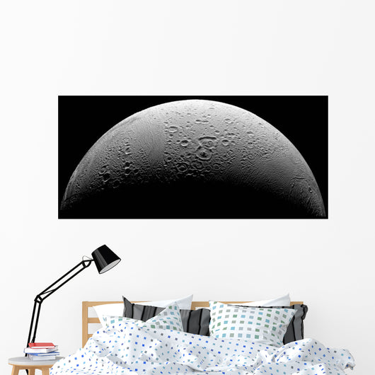 Saturn's Moon Enceladus Wall Decal Design 2