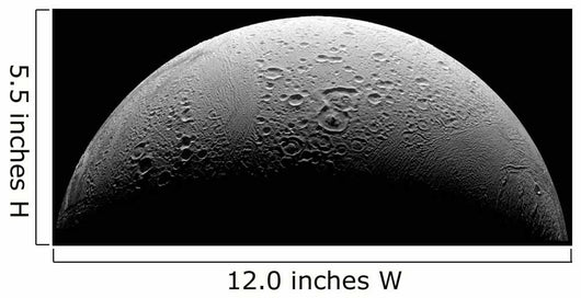 Saturn's Moon Enceladus Wall Decal Design 2