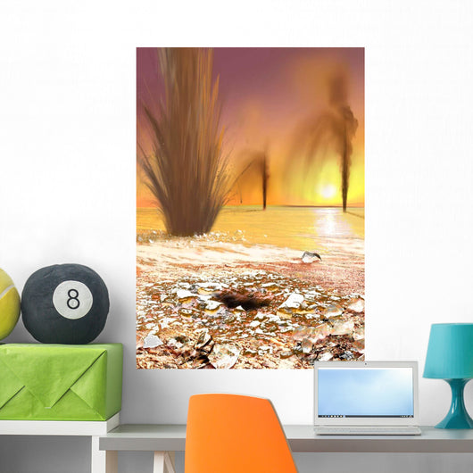 Martian South Polar Ice Wall Decal