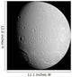 Saturn's Moon Dione Wall Decal Design 1