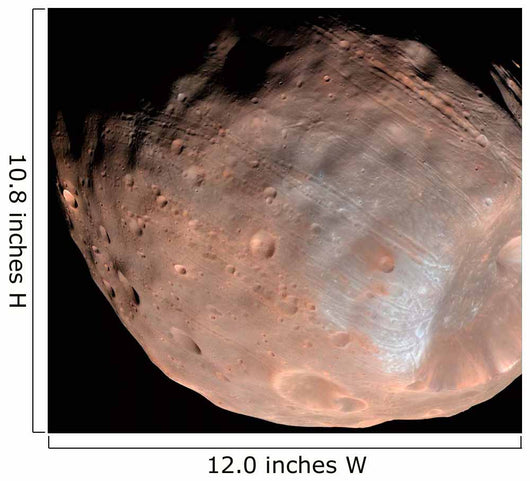Mars Moon Phobos Wall Decal Design 2
