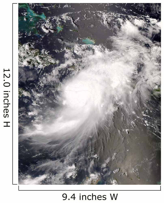 Hurricane Gustav over Hispaniola Wall Decal