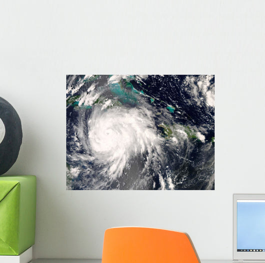 Hurricane Gustav over Jamaica Wall Decal Design 2