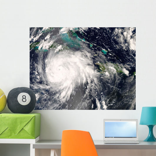 Hurricane Gustav over Jamaica Wall Decal Design 2