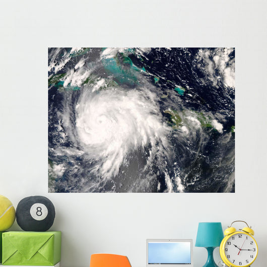 Hurricane Gustav over Jamaica Wall Decal Design 2