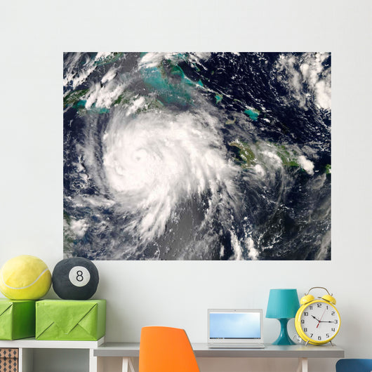 Hurricane Gustav over Jamaica Wall Decal Design 2