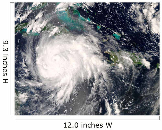 Hurricane Gustav over Jamaica Wall Decal Design 2