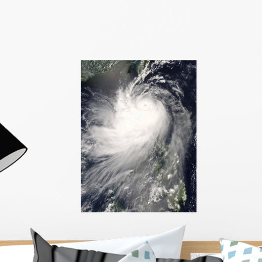 Typhoon Nuri over Philippine Wall Decal