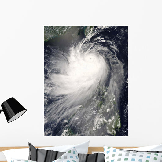 Typhoon Nuri over Philippine Wall Decal