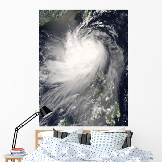 Typhoon Nuri over Philippine Wall Decal