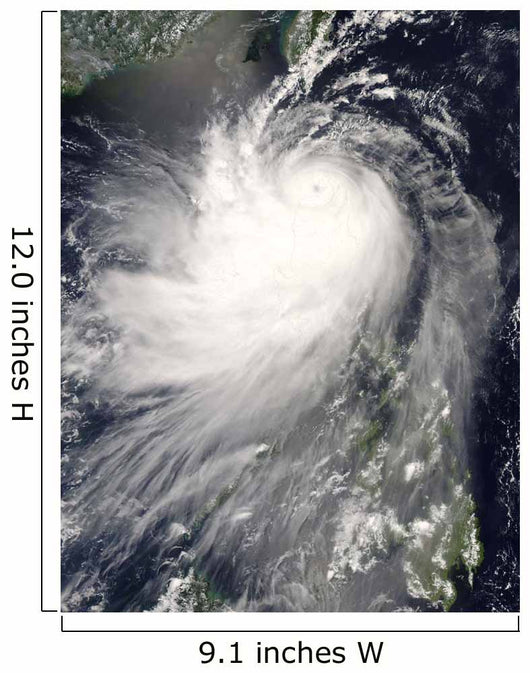 Typhoon Nuri over Philippine Wall Decal