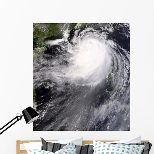 Typhoon Nuri Approaching China Wall Decal