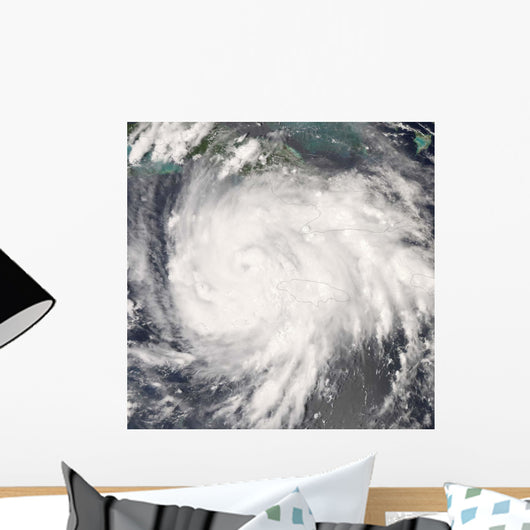 Hurricane Gustav over Jamaica Wall Decal Design 1