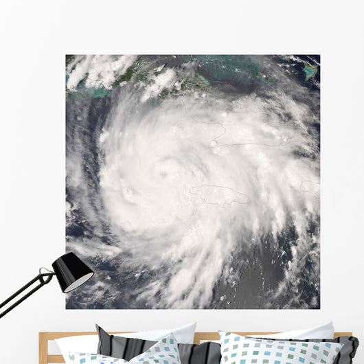 Hurricane Gustav over Jamaica Wall Decal Design 1