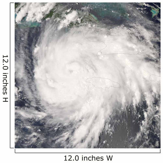 Hurricane Gustav over Jamaica Wall Decal Design 1