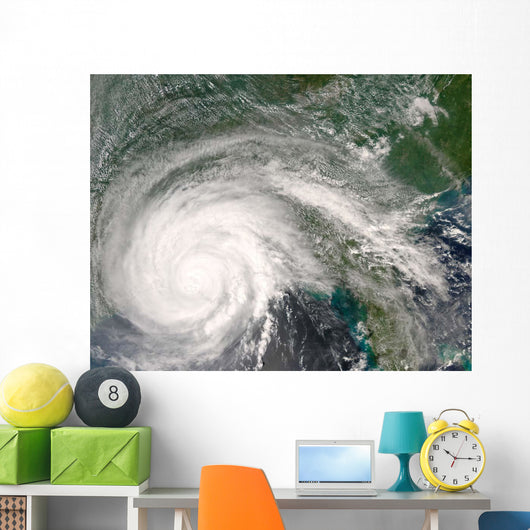 Hurricane Gustav over Louisiana Wall Decal