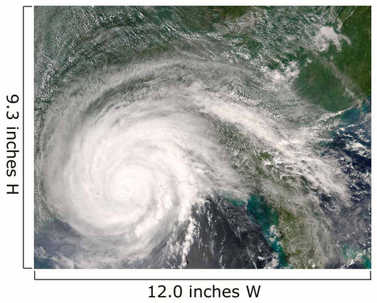 Hurricane Gustav over Louisiana Wall Decal