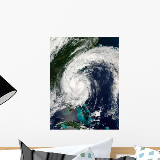 Tropical Storm Hanna over Wall Decal Design 3
