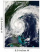 Tropical Storm Hanna over Wall Decal Design 3