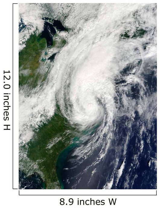 Tropical Storm Hanna over Wall Decal Design 2