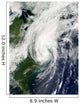 Tropical Storm Hanna over Wall Decal Design 2