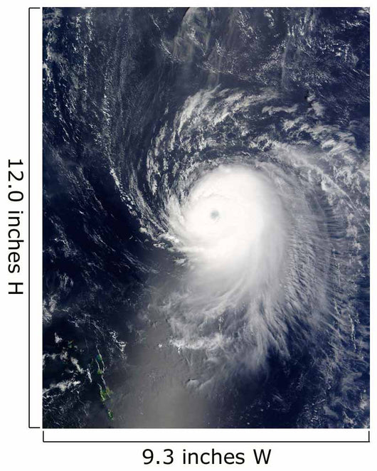 Hurricane Ike off Lesser Wall Decal