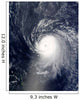 Hurricane Ike off Lesser Wall Decal