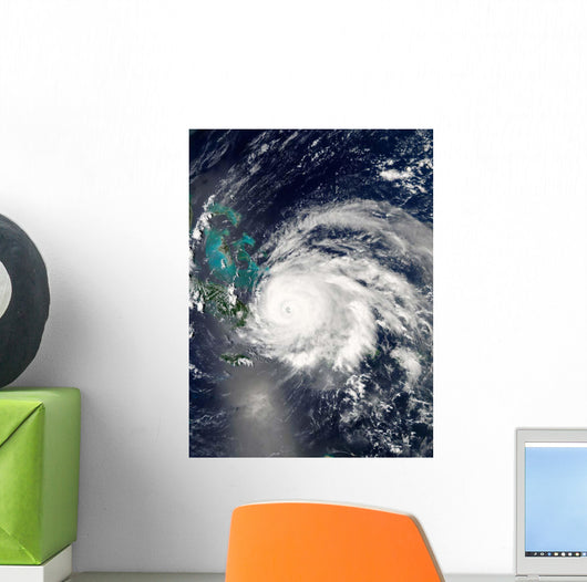 Hurricane Ike over Cuba Wall Decal Design 2