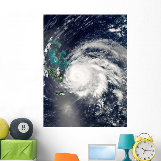 Hurricane Ike over Cuba Wall Decal Design 2