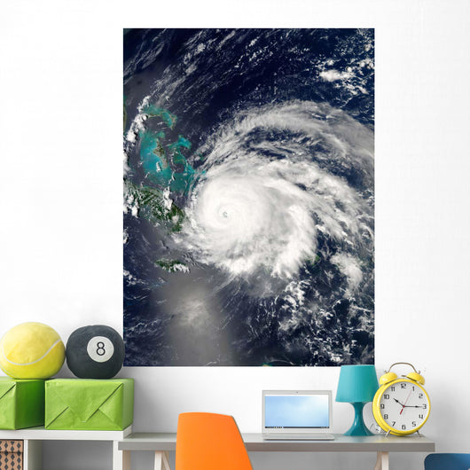 Hurricane Ike over Cuba Wall Decal Design 2